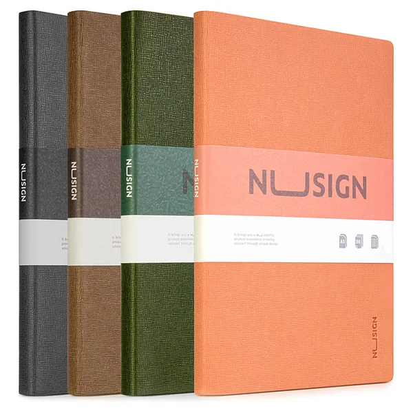 Libreta Rayada 5" x 8" con Portada en Leather, 96 Hojas