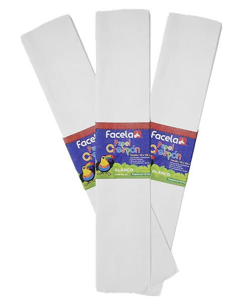 Papel Crepé Blanco, 150 cm - 10 pcs