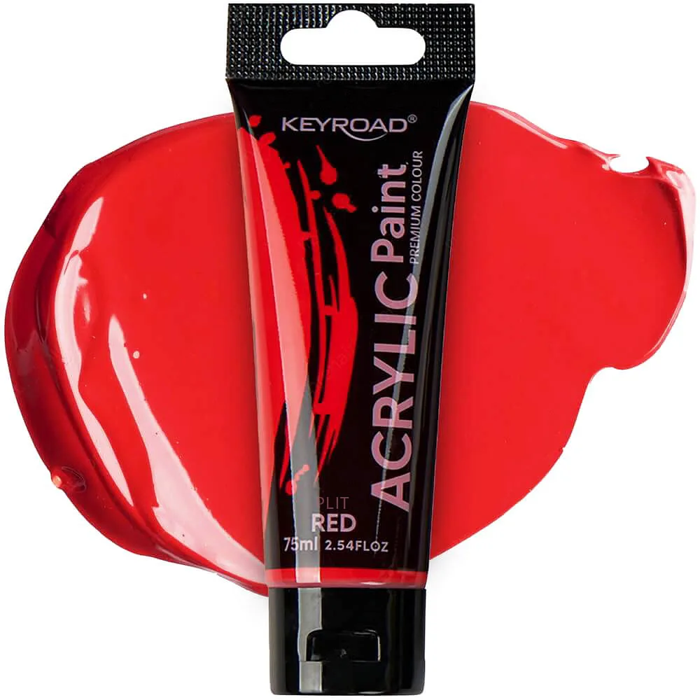 Pintura Acrílica Roja 75 ml - Keyroad KR-972204