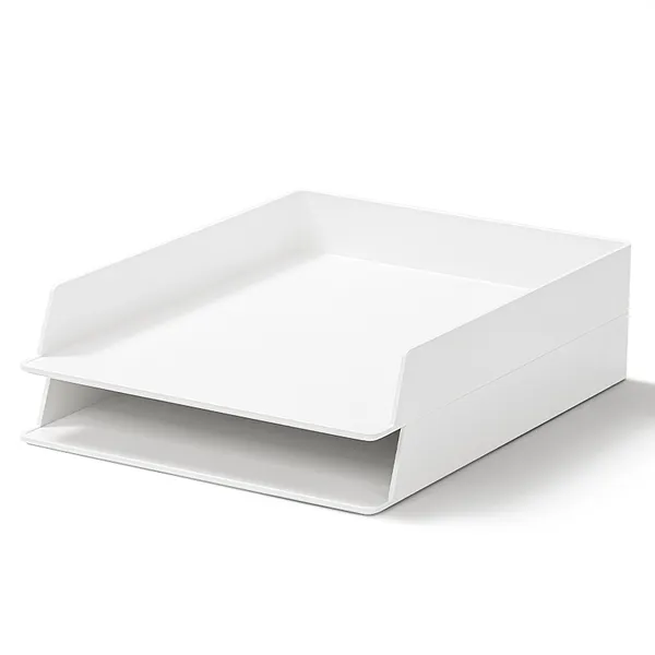 Bandeja Minimalista 2/1, Blanco Mate - Deli Nusign NS021S