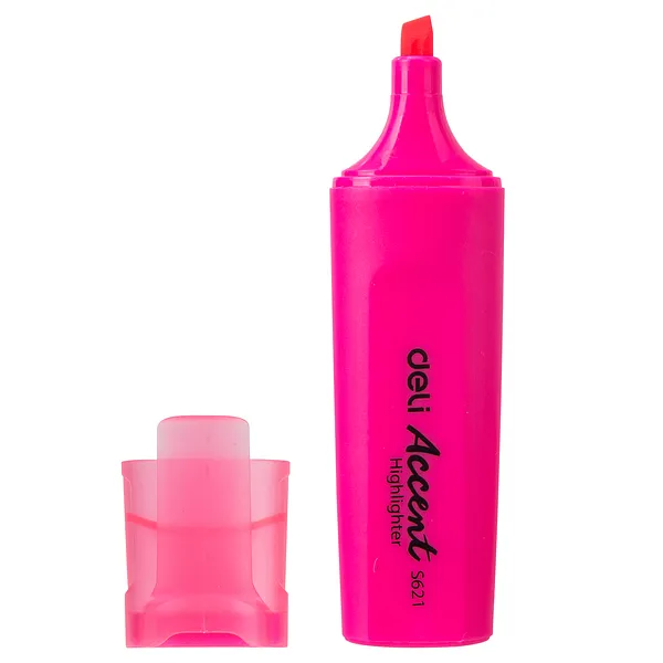 Resaltador Deli Accent S621,  Rosado Neón