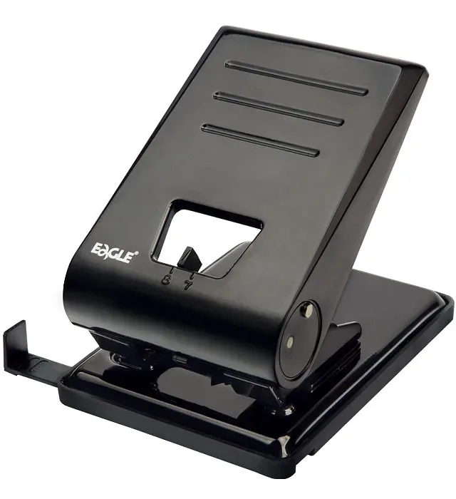 Perforadora Metálica de 2 Hoyos Eagle 837XL para 50 Hojas, Negro