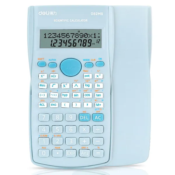 Calculadora Científica, 240 Funciones, Azul Claro