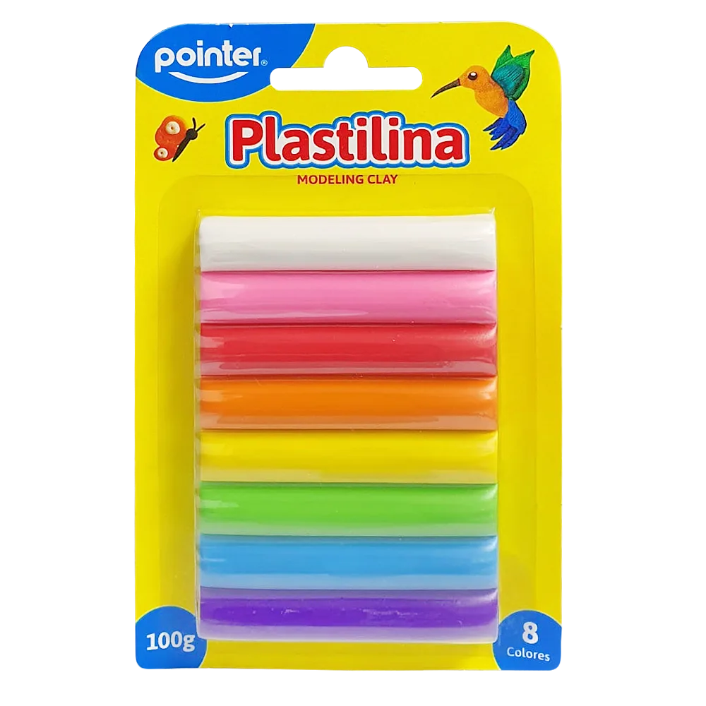 Masillas Pointer de 8 Colores, 100 gramos