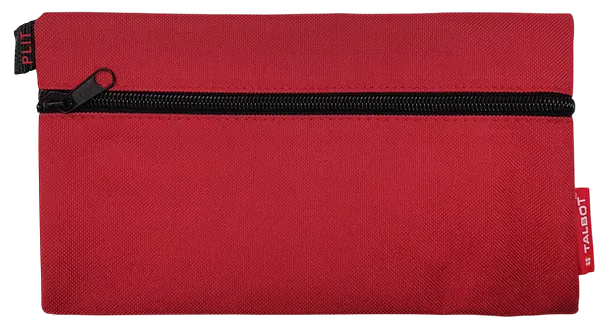 Estuche Cartuchera Portalápices Escolar Talbot, Rojo Vino