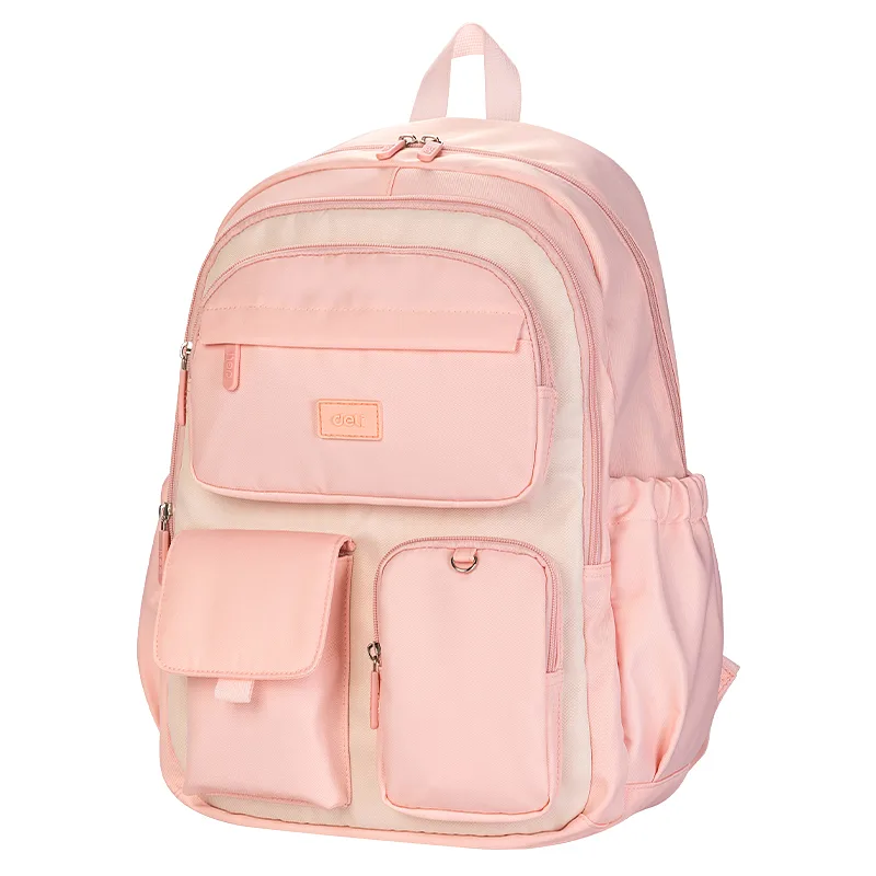 Mochila Escolar 18" Rosada para Estudiantes