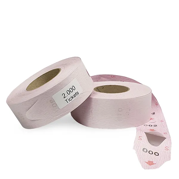 Tickets de Turnos, 2000 pcs, Rosado 