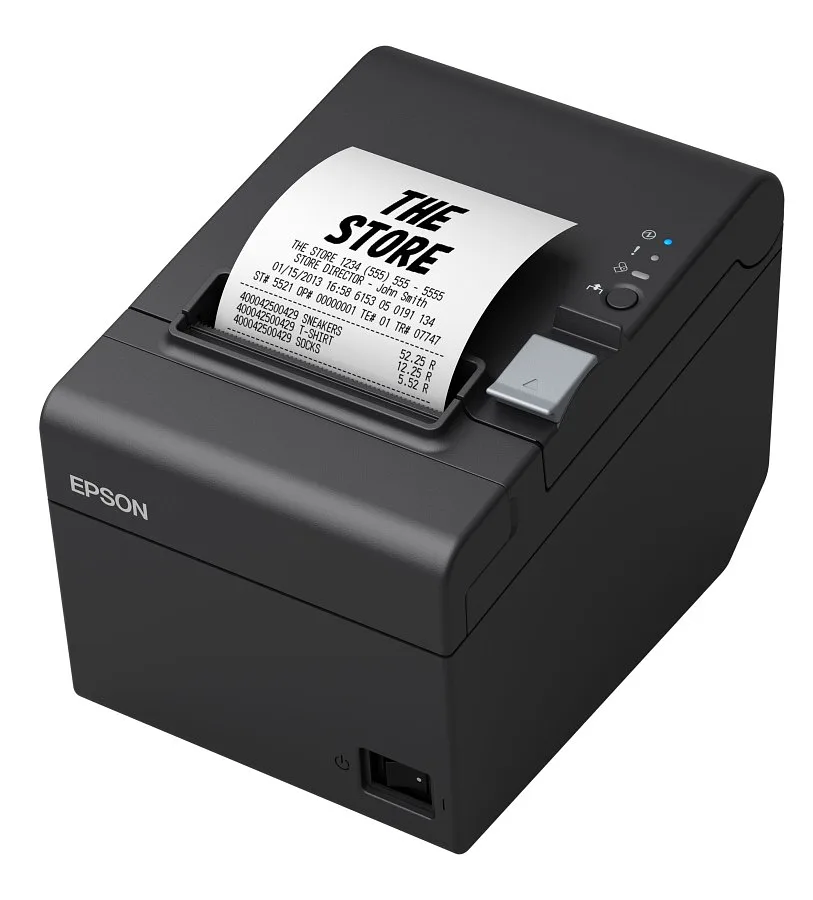 Impresora Térmica para Recibos 3" (80mm) Epson TM-T20III-001 para Puntos de Ventas, Negra