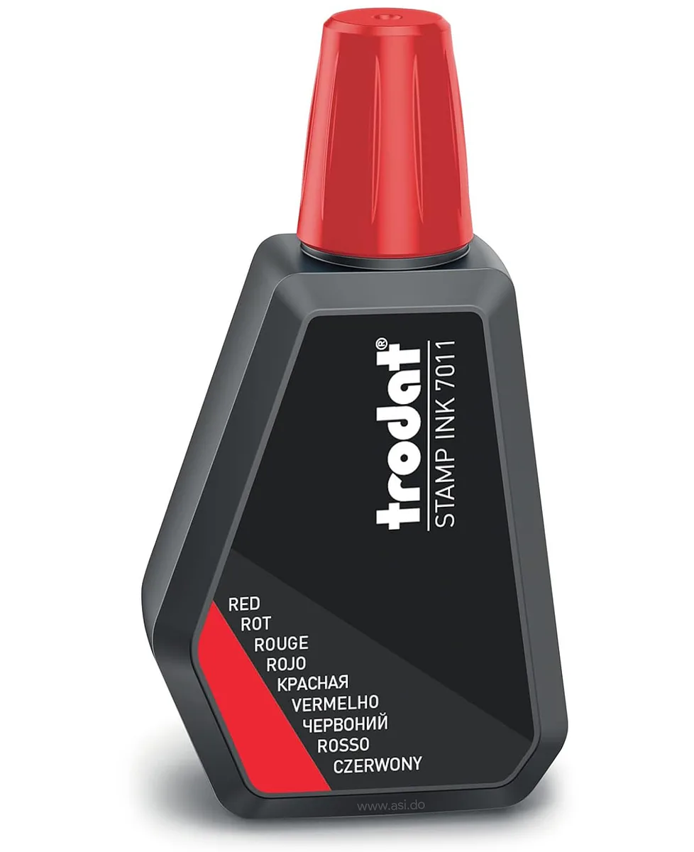 Tinta para Sellos Trodat Ideal 7011, 60ml, Roja