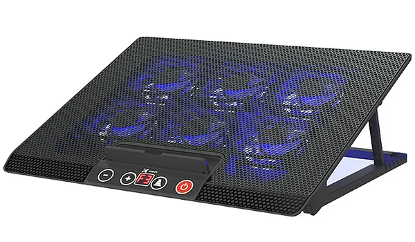 Base de Enfriamiento Xtech XTA-161 para Laptop hasta 17" con 6 Ventiladores LED