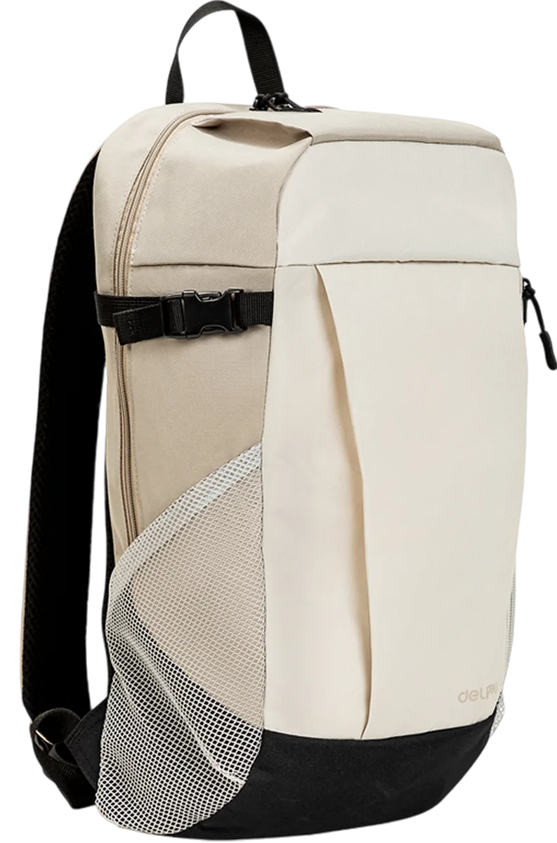  Mochila de Viaje 18" Estilo Minimalista, Crema - Deli BG126