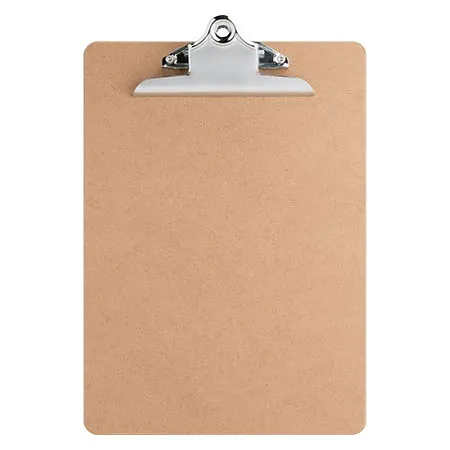 Tablilla de Carton 9" x 12"  con Gancho