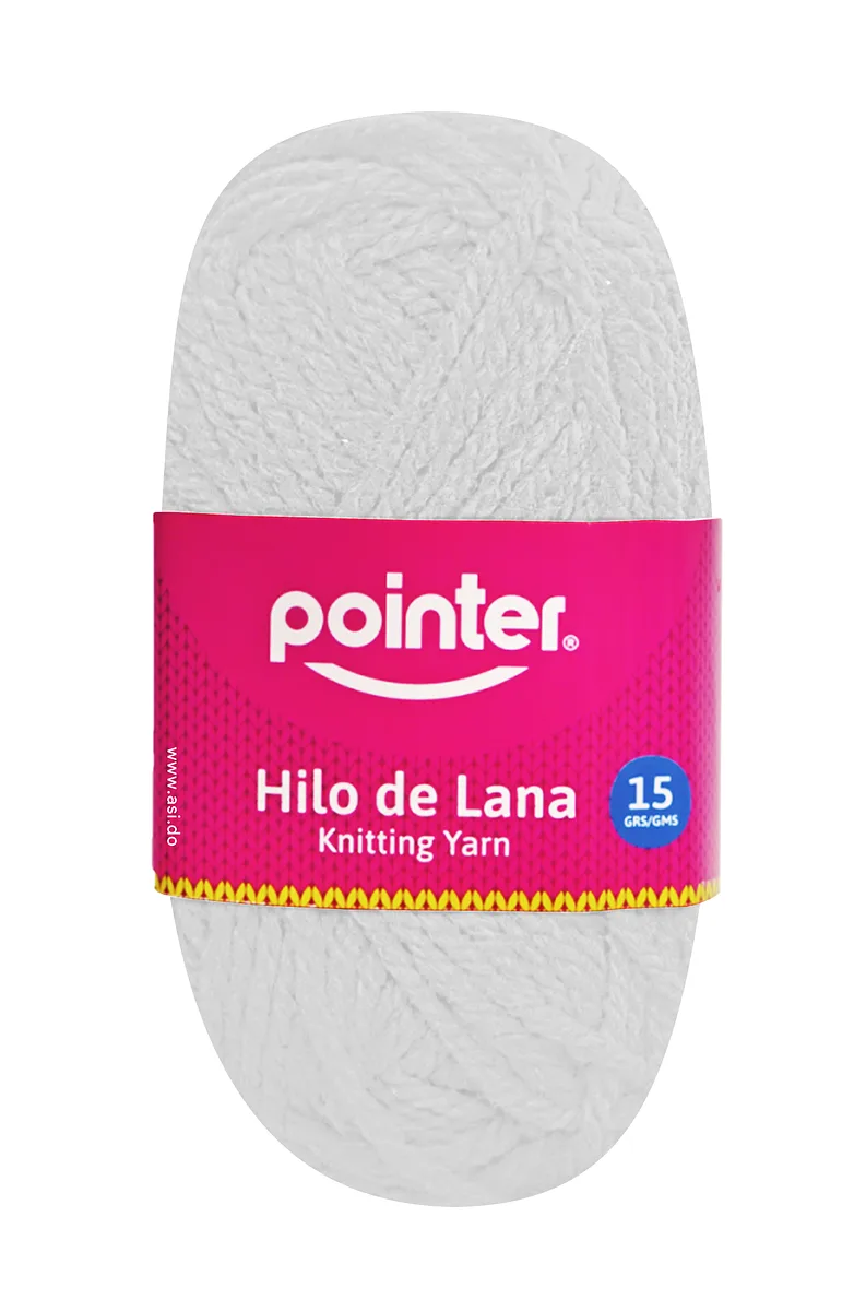 Hilo de Lana Blanco, 15 grs