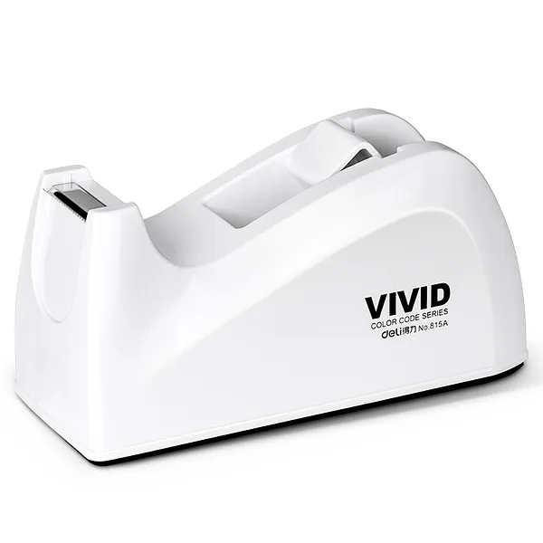 Dispensador de Cinta 3/4" Mediano, Blanco - Deli VIVID 815A