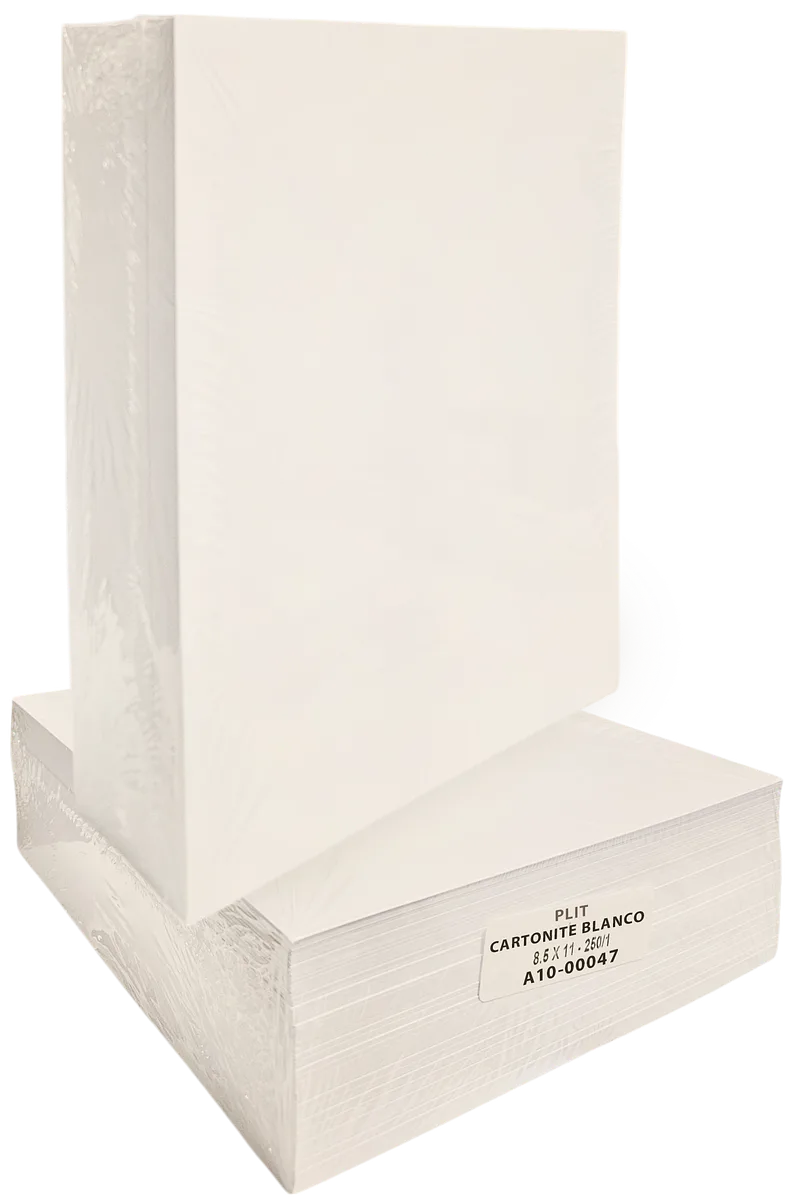 Papel Cartonite Blanco Hueso 8.5" x 11", 250 Hojas