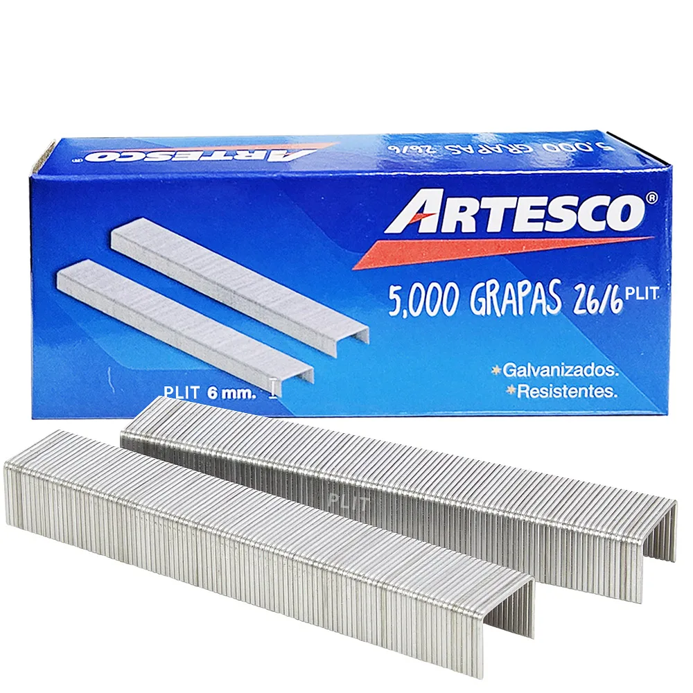 Grapas Estándar Artesco 26/6 mm para 30 Hojas, 5000 pcs