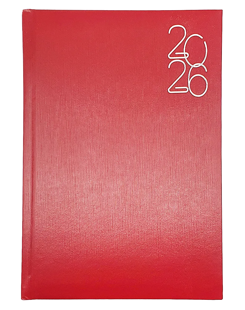 Agenda Ejecutiva 2026 para Planificación Anual,  Rojo Metálico - Pointer AG-2026-37