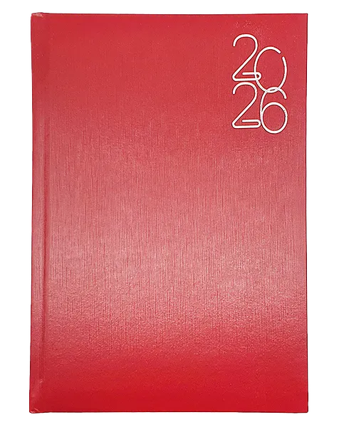 Agenda Ejecutiva 2026 para Planificación Anual,  Rojo Metálico - Pointer AG-2026-37