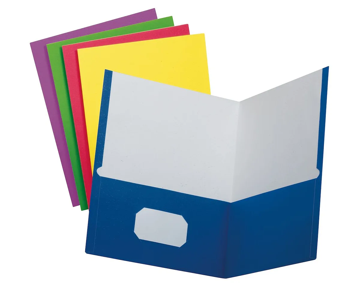 Caja de Folders con Bolsillos Colores Surtidos Oxford 50750, 25 pcs