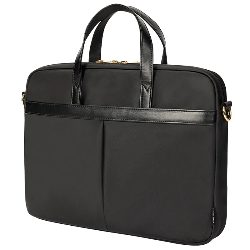 Bulto Estilo Maletín para Laptop 15.6" con Asa y Correa, Negra