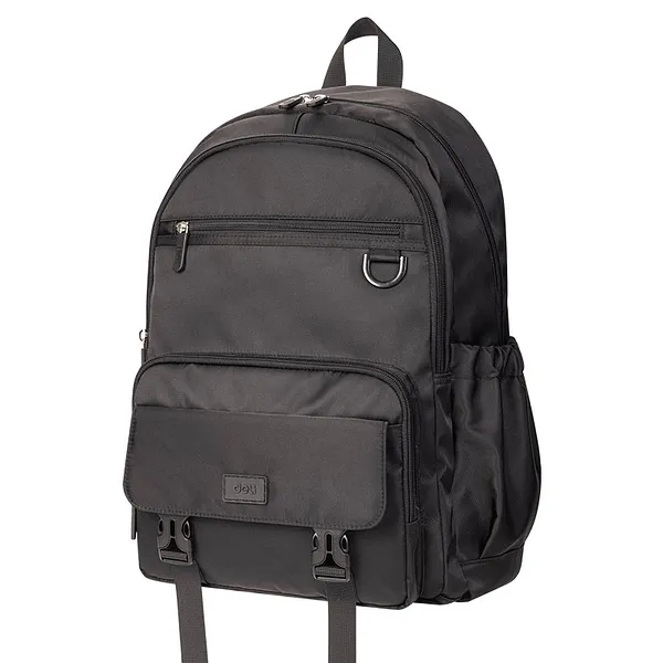 Mochila Escolar 18" Negra para Estudiantes Deli BB140