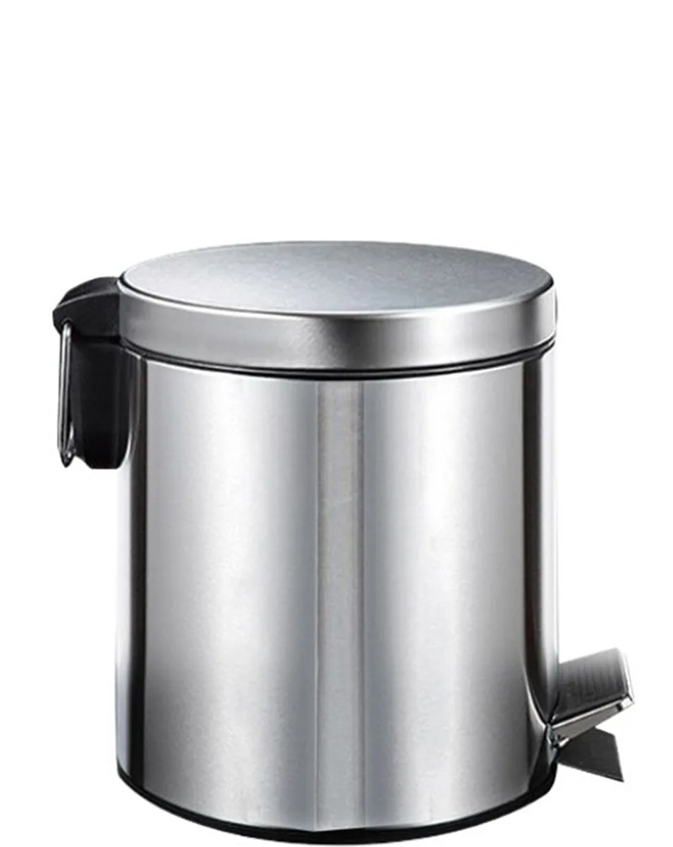Cesto de Metal Redondo Foska con Pedal, 5 Litros