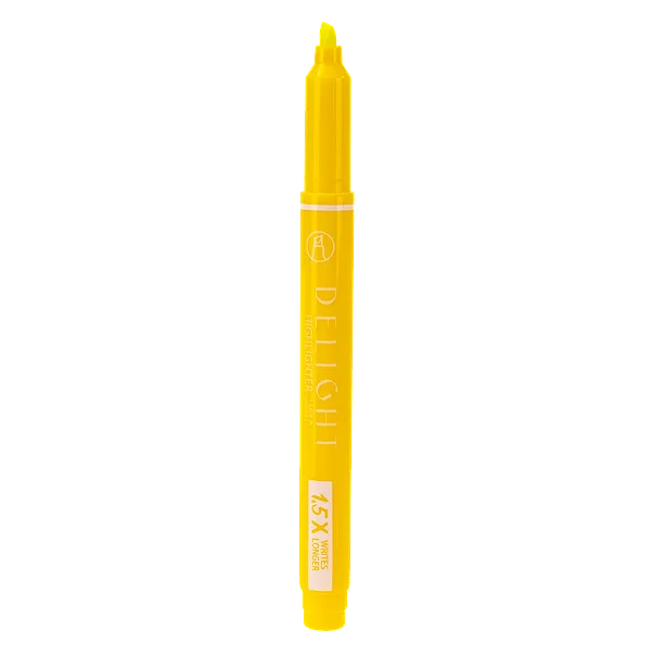 Resaltador Punta Fina 1-4mm, Amarillo Neón - Deli Delight U010