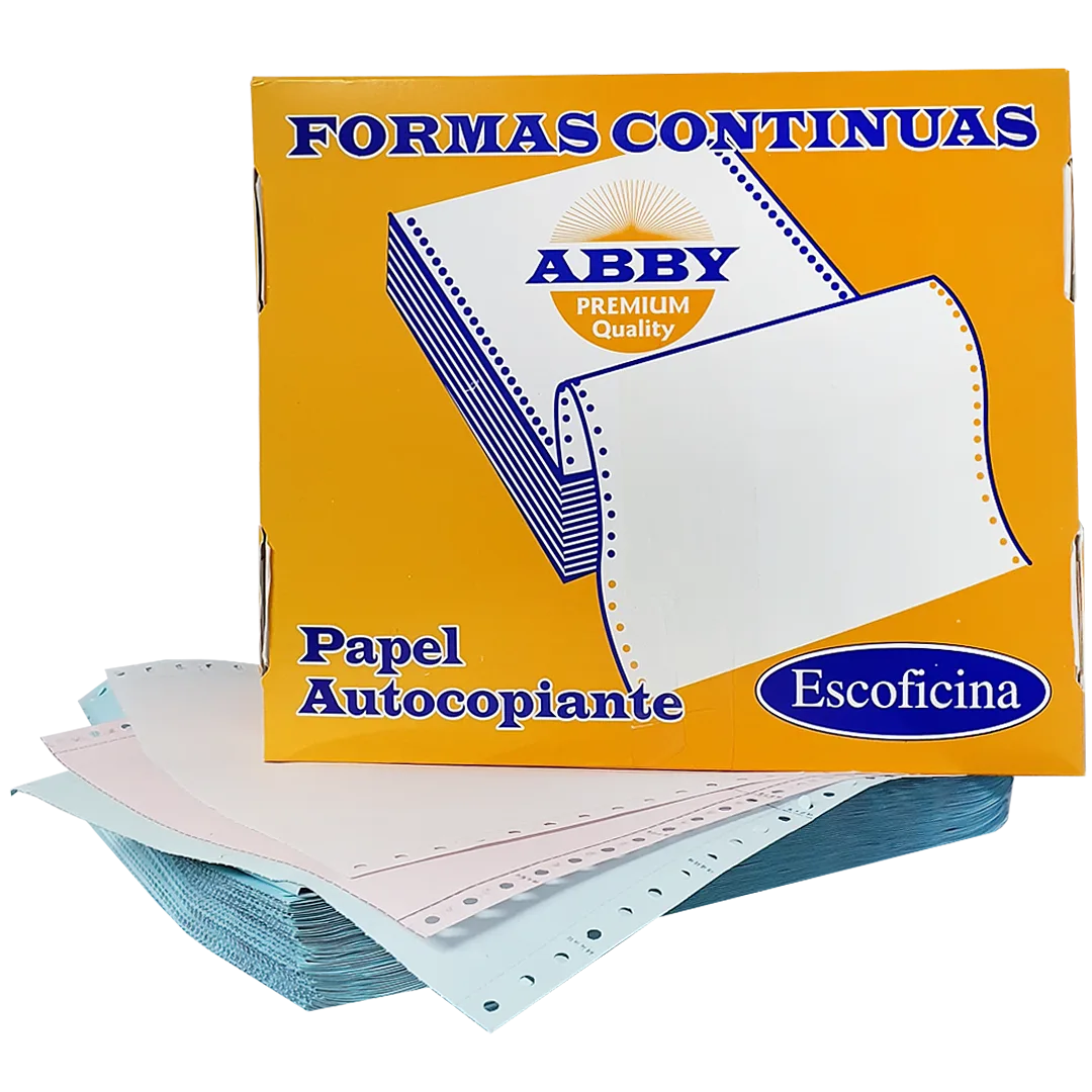 Papel Continuo ABBY 9.5" x 11" - 3 Partes NCR