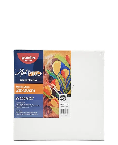  Cuadro de Lienzo Canva para Pintar 8"x 8" - Pointer ArtPro