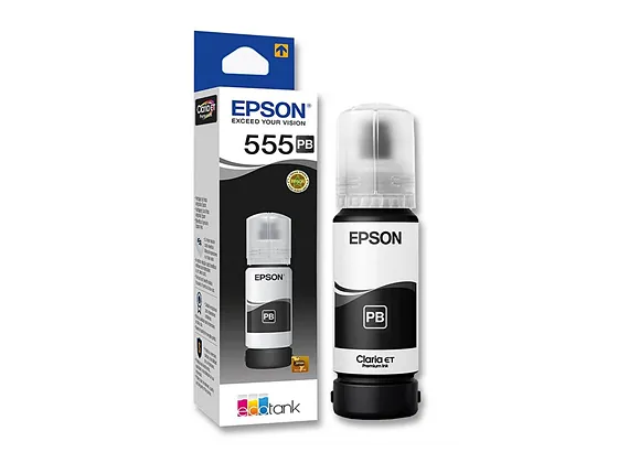  Botella de Tinta Negra Fotográfica Epson T555 para Impresora L8180