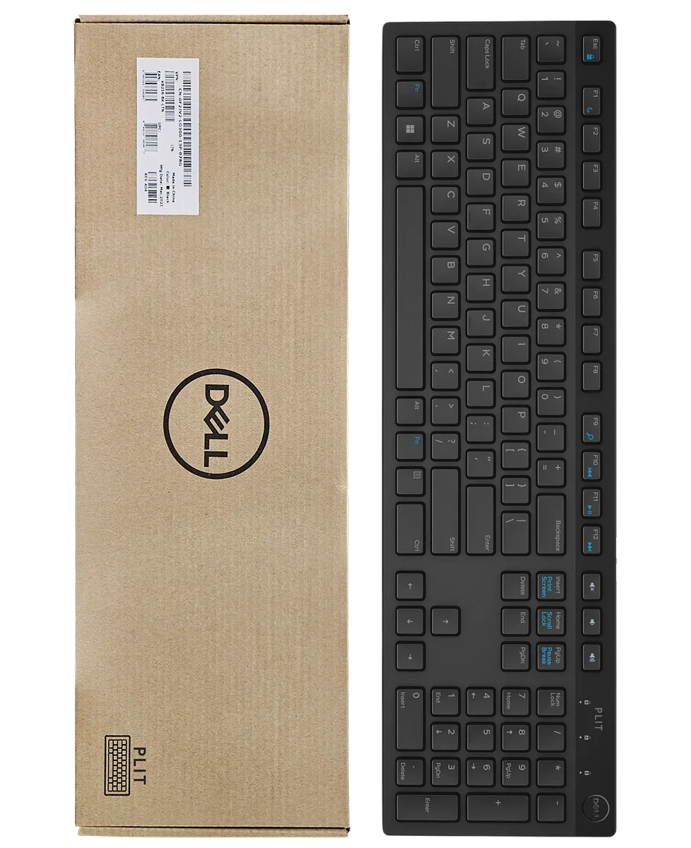 Teclado USB DELL KB216 en Español, Negro