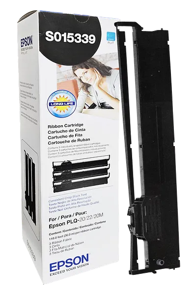 ORIGINAL: Cinta de Impresora Epson PLQ-20/22/20M (S015339), 3 pcs