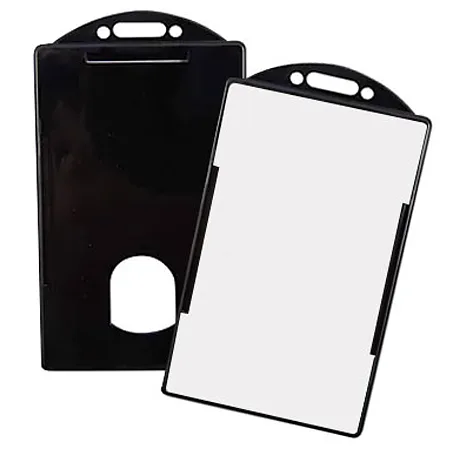 Porta Carnets Vertical, Negro