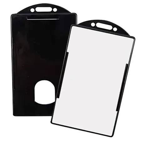 Porta Carnets Vertical, Negro