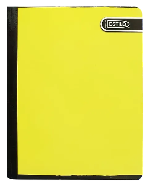 Cuaderno Cosido Estilo Amarillo Pastel, 200 Paginas