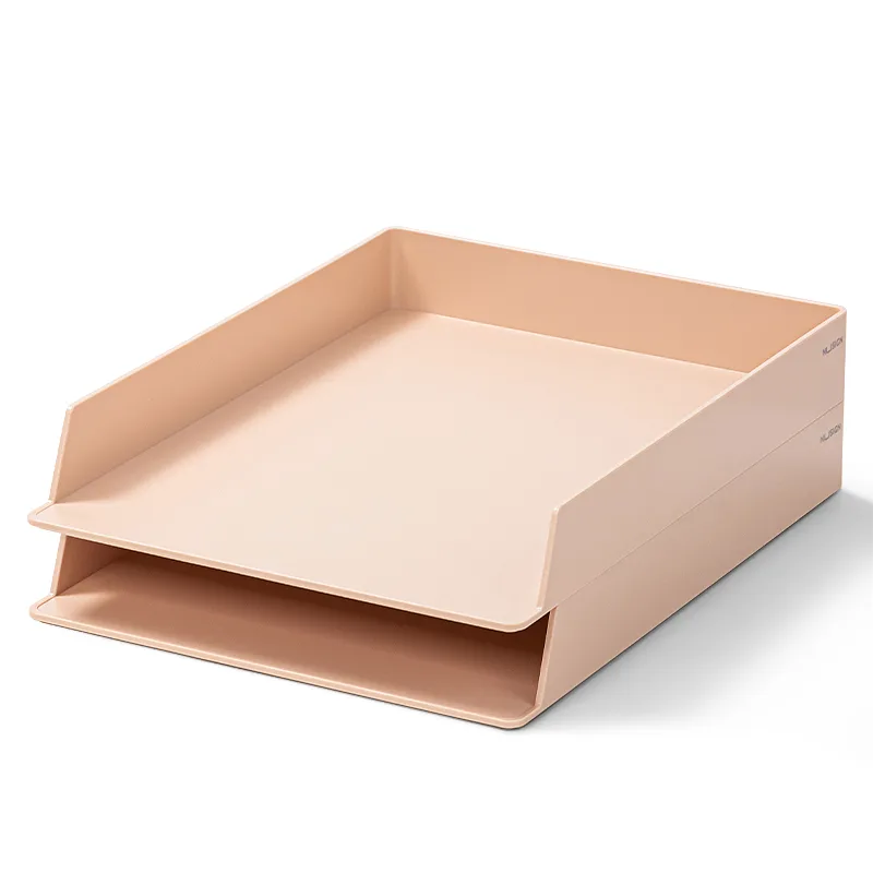 Bandeja Minimalista 2/1, Rosado Pastel Mate - Deli Nusign NS021S
