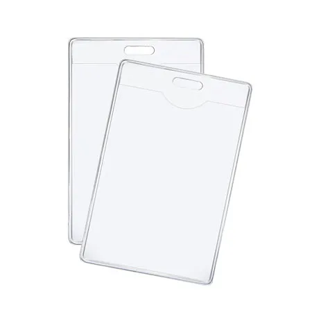 Porta Carnets Vertical Flexible 2" x 4" Transparente, 10 pcs