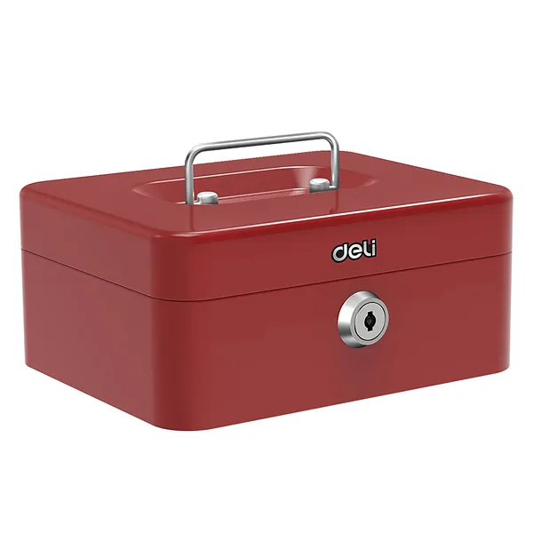 Caja Chica Metálica 8", Rojo - Deli T501