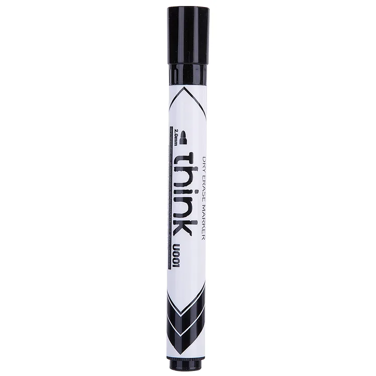 Marcador de Pizarra 2.0 mm, Negro - Deli Think