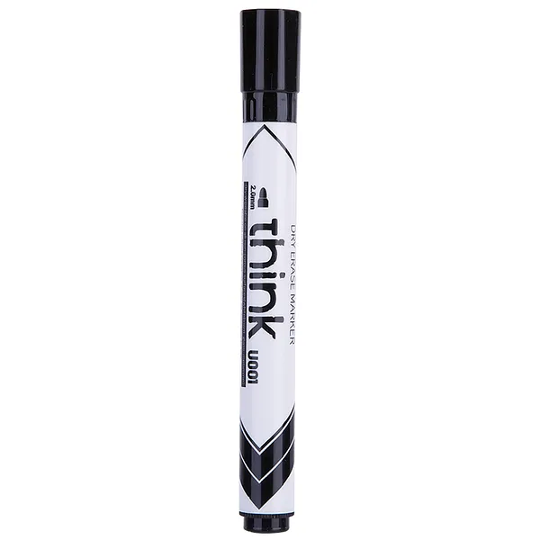 Marcador de Pizarra 2.0 mm, Negro - Deli Think