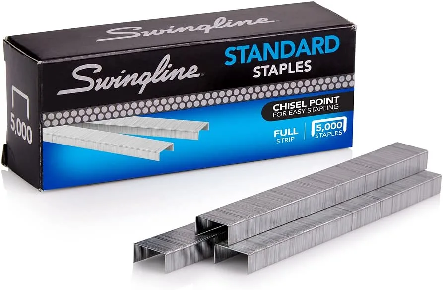 Grapas Estándar Swingline 1/4" (24/4) - 25 Hojas