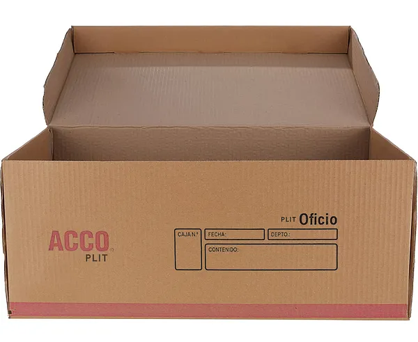 Caja de Cartón Grande Tamaño Legal para Archivos Muertos, Kraft - 24" Pulgadas" - ACCO P1018