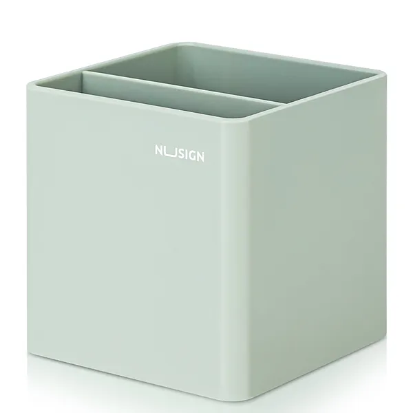 Porta Lápiz Cuadrado de Estilo Minimalista, Verde Pastel - Deli Nusign ENS011
