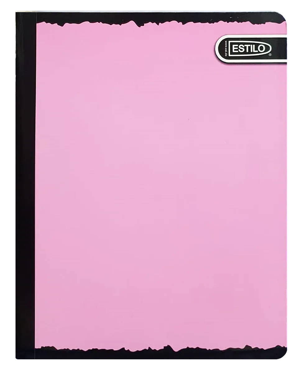 Cuaderno Cosido Estilo Rosado Pastel, 200 Paginas