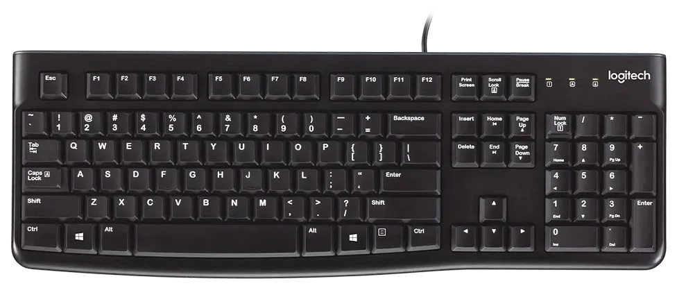 Teclado Logitech K120 USB con Teclado Numérico