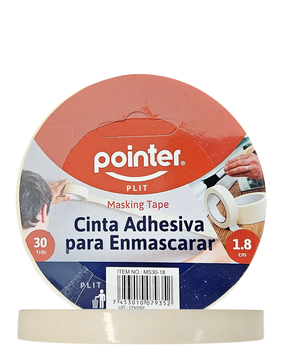 Cinta Masking Tape 3/4" (1.8cm) x 30 Yardas - Pointer MS30-18