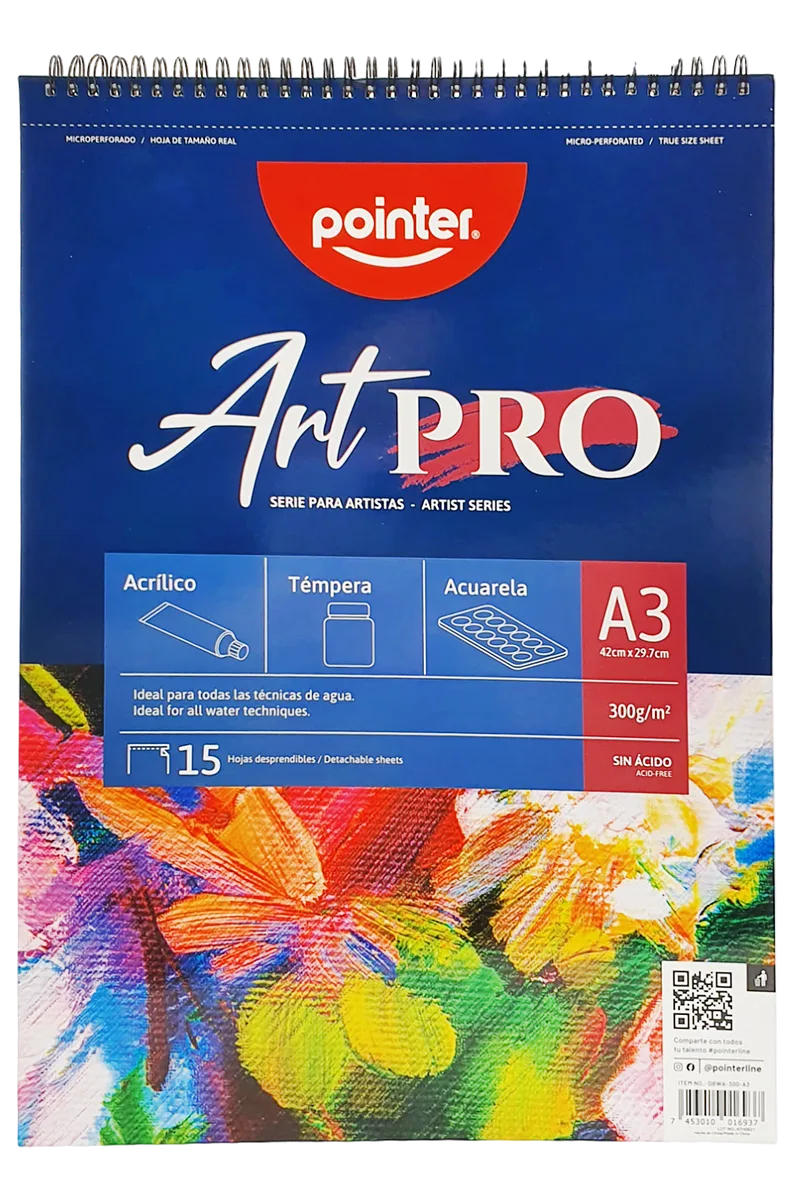 Libreta de Dibujo Art Pro 12" x 17", 15 Hojas