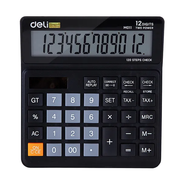 Calculadora Mediana de 12 Dígitos con Botón de ITBIS - Deli M01120