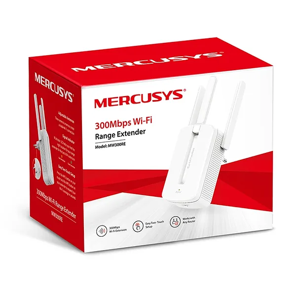 Repetidor Wifi, 300 Mbps -  Mercusys MW300RE
