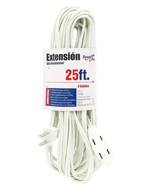 Extensión Eléctrica para Interior de 25 pies, Blanca - Smart Life #15207